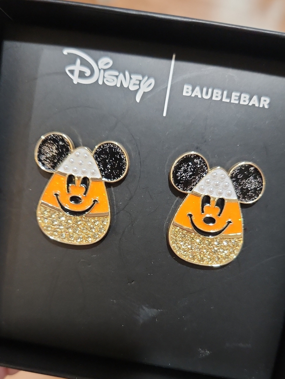 BaubleBar Disney Mickey Candy-Corn Stud Earrings